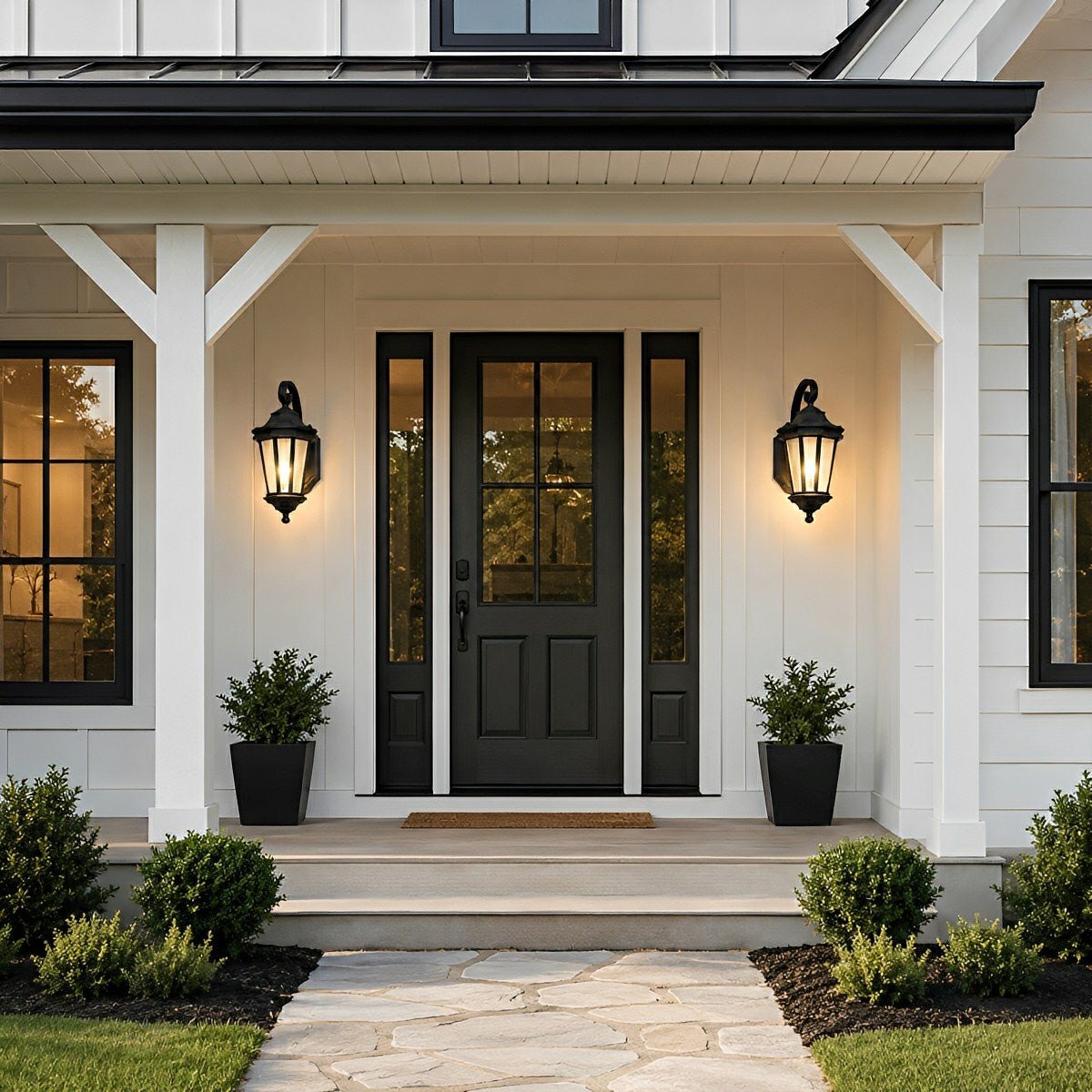 Vintage Rustic Waterproof Outdoor LED Porch Wall Lights