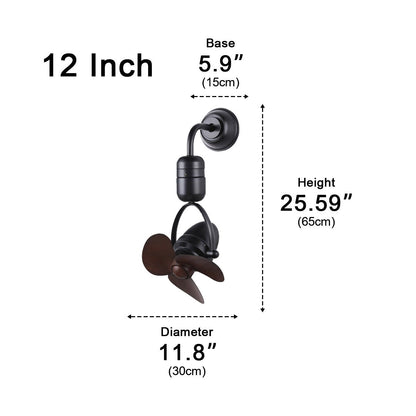 Vintage Swing Rotation 6-Speed DC Motor Ceiling Fan Wall fan