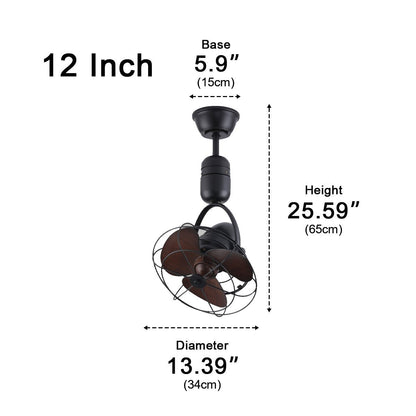 Vintage Swing Rotation 6-Speed DC Motor Ceiling Fan Wall fan