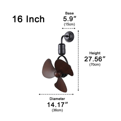 Vintage Swing Rotation 6-Speed DC Motor Ceiling Fan Wall fan