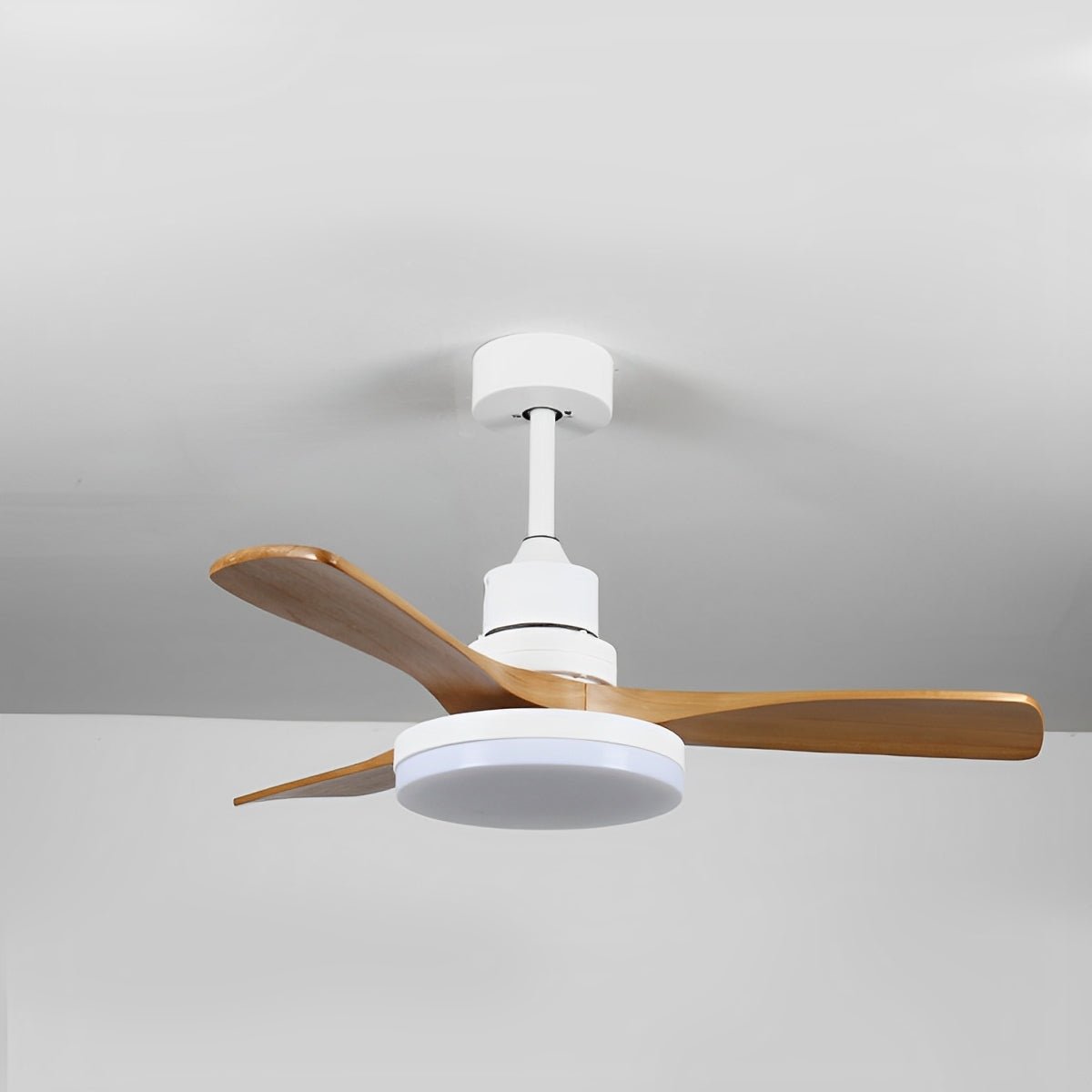 Vintage Variable Frequency Solid Wood Ceiling Fan Light - Flare Shack
