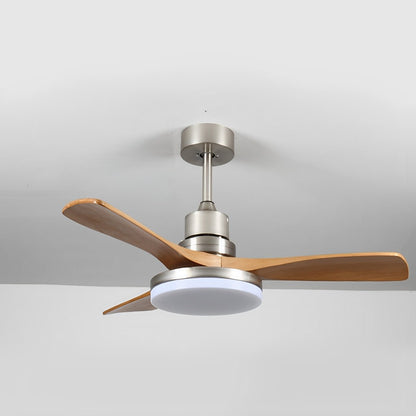 Vintage Variable Frequency Solid Wood Ceiling Fan Light - Flare Shack