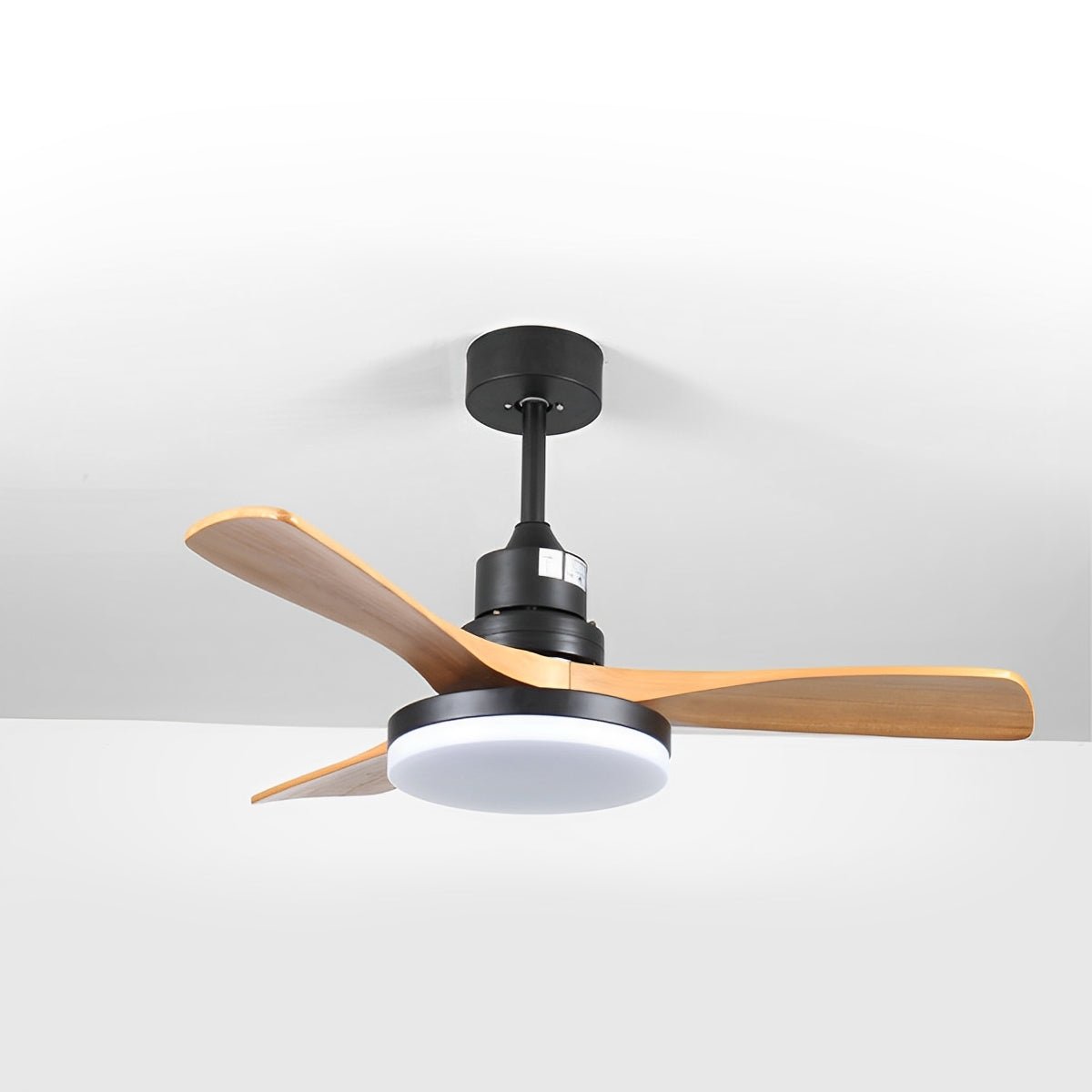 Vintage Variable Frequency Solid Wood Ceiling Fan Light - Flare Shack