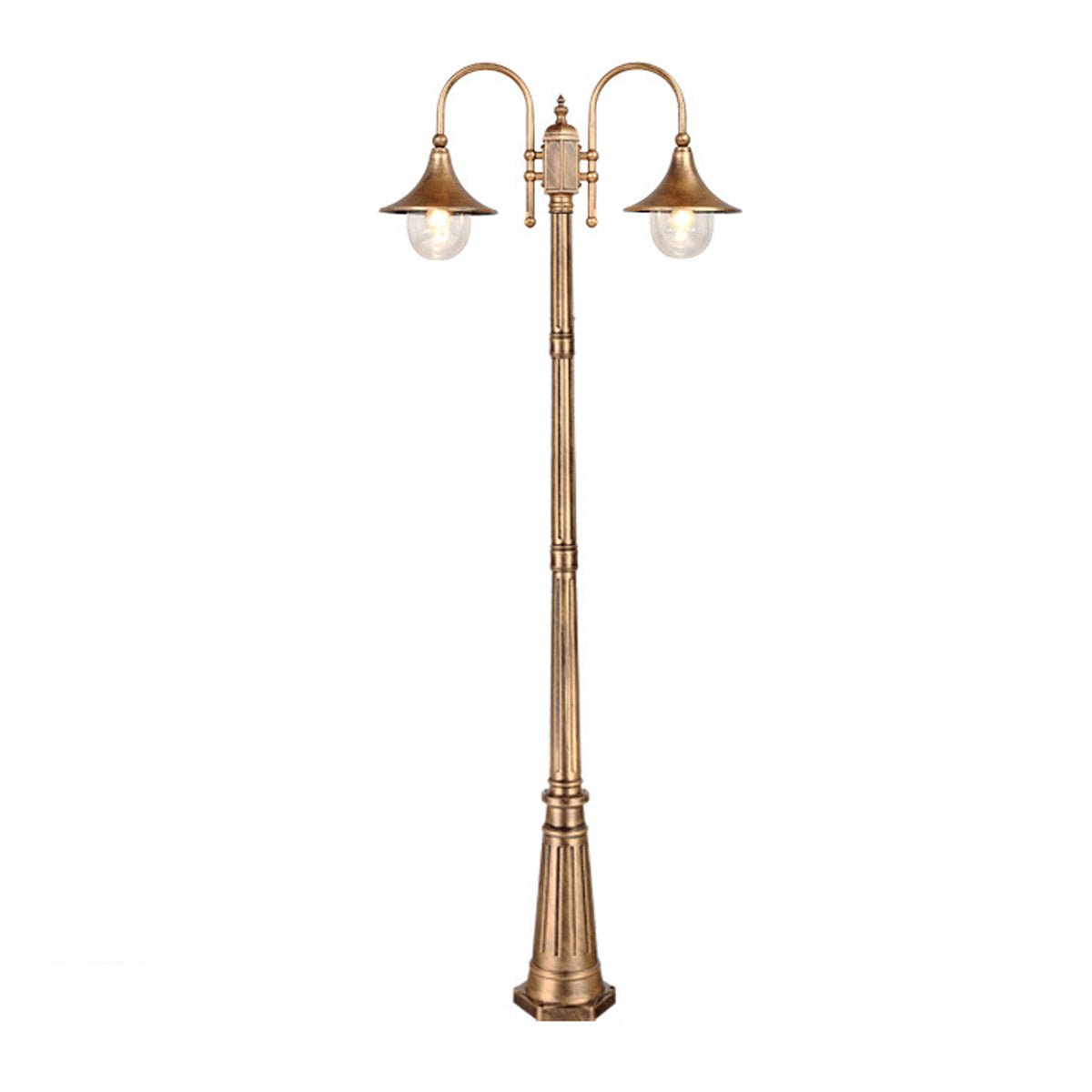 Vintage Waterproof Flared LED Outdoor Pathway Pole Lights - Flare Shack