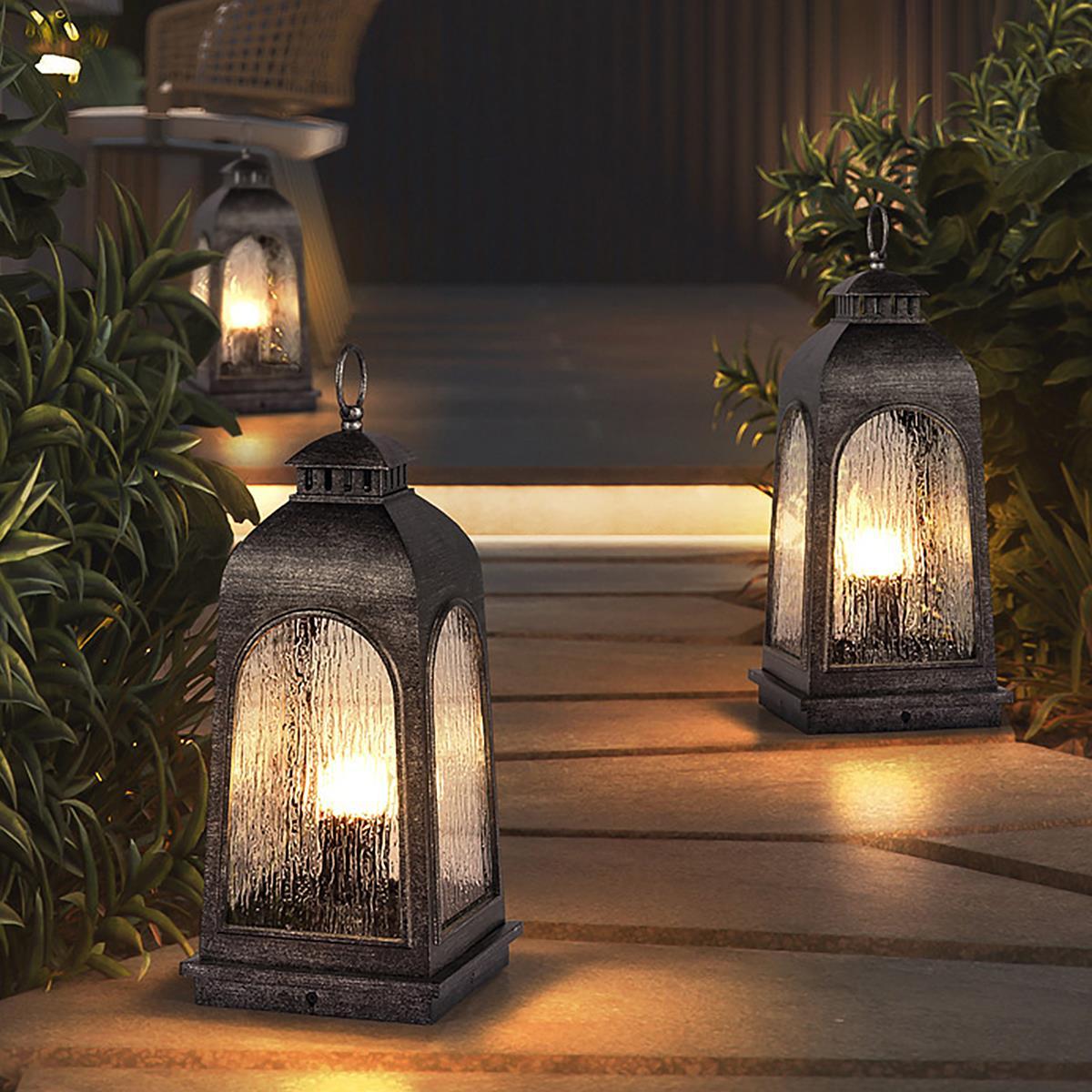 Vintage Waterproof Solar Lantern Outdoor LED Landscape Lighting - Flare Shack