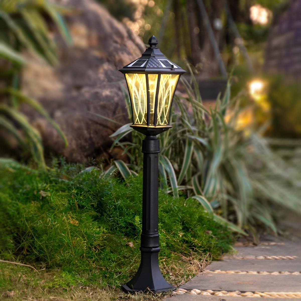 Vintage Waterproof Solar Tower Outdoor LED Landscape Lighting - Flare Shack