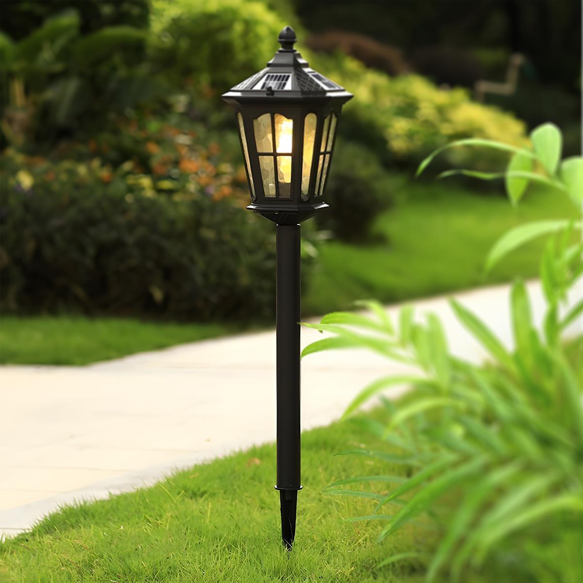 Vintage Waterproof Solar Tower Outdoor LED Landscape Lighting - Flare Shack