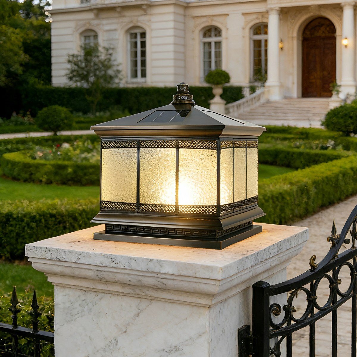 Vintage Waterproof Tower Shape Fence Outdoor Post Caps Lights - Flare Shack