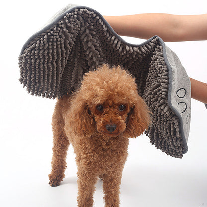 Dog Towel Wrap With Hand Pockets Quick Dry Microfiber For Pets Soft Absorbent Bath Wrap Fall 2025 Cozy Gift
