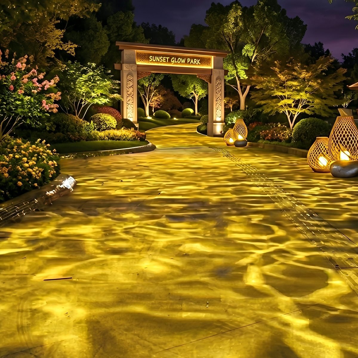 Waterproof 3D Dynamic Ocean Water Ripple LED Spotlight Ambient Lighting - Flare Shack