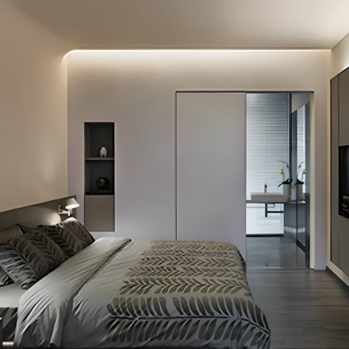 Waterproof 4*8mm Outdoor Recessed LED Linear Wall Light Strip DIY - Flare Shack