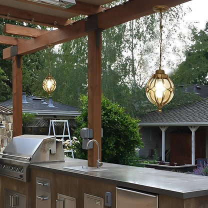 Waterproof Aluminum Ball Outdoor Chandelier Light Hanging Pendan Light - Flare Shack