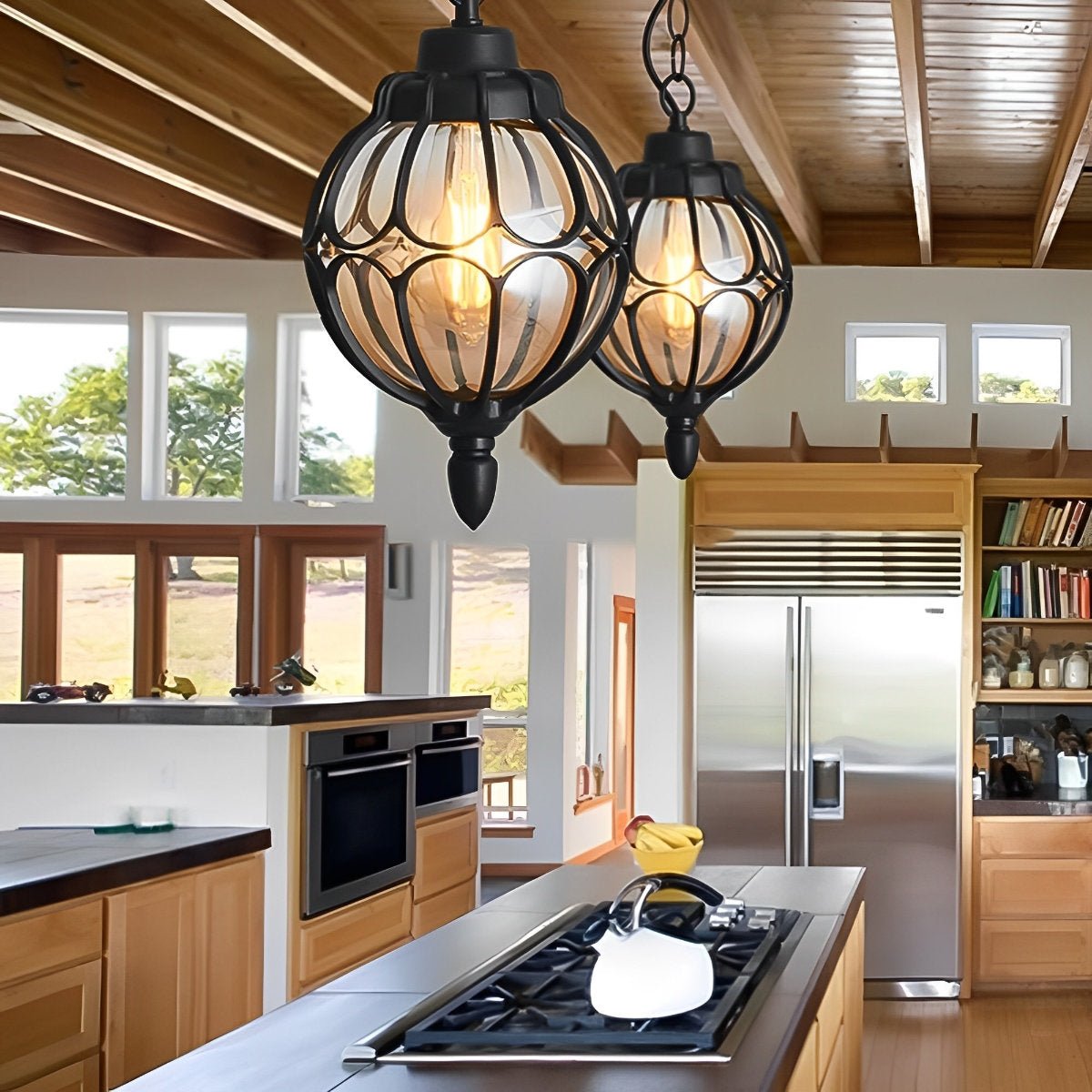 Waterproof Aluminum Ball Outdoor Chandelier Light Hanging Pendan Light - Flare Shack