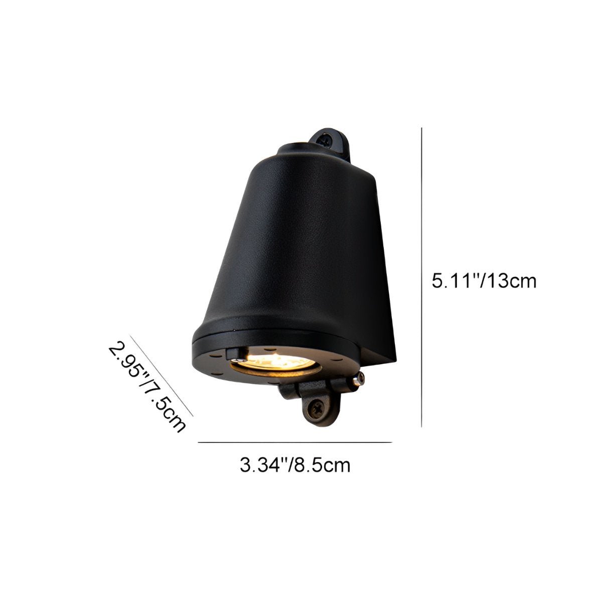 Waterproof Bell Shaped LED Outdoor Wall Sconces Wall Washer Light