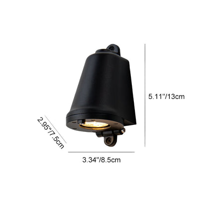 Waterproof Bell Shaped LED Outdoor Wall Sconces Wall Washer Light
