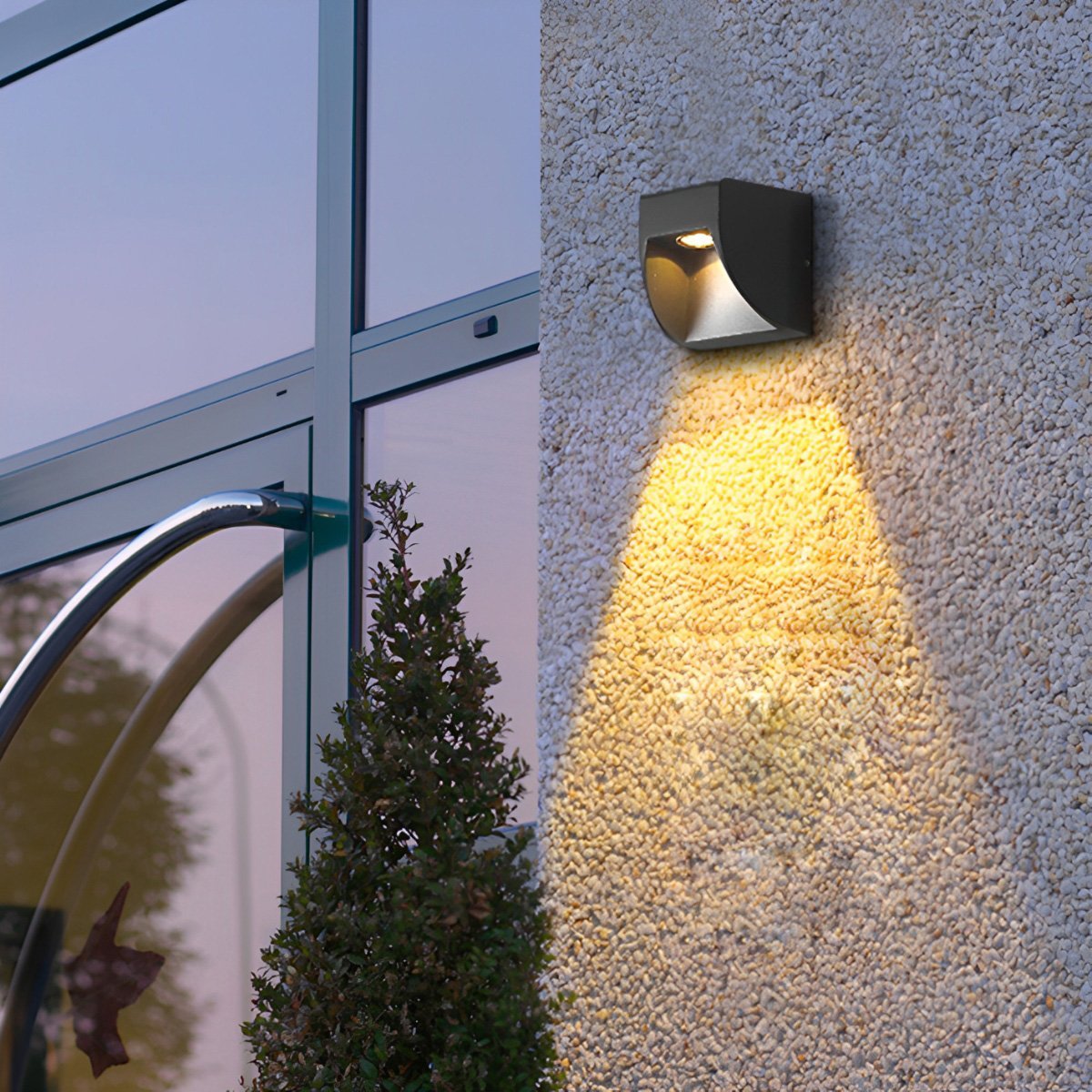 Waterproof Black Up and Down LED Outdoor Wall Sconces - Flare Shack