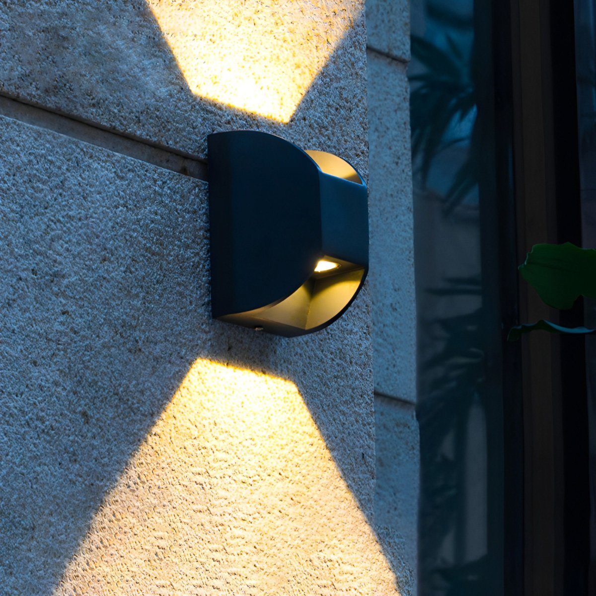 Waterproof Black Up and Down LED Outdoor Wall Sconces - Flare Shack