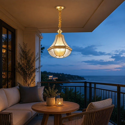 Waterproof Copper Luxury Diamond LED Outdoor Pandent Lights