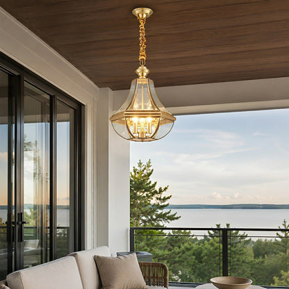 Waterproof Copper Luxury Diamond LED Outdoor Pandent Lights