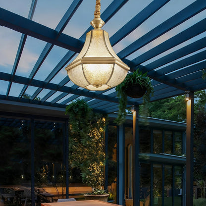 Waterproof Copper Luxury Diamond LED Outdoor Pandent Lights - Flare Shack