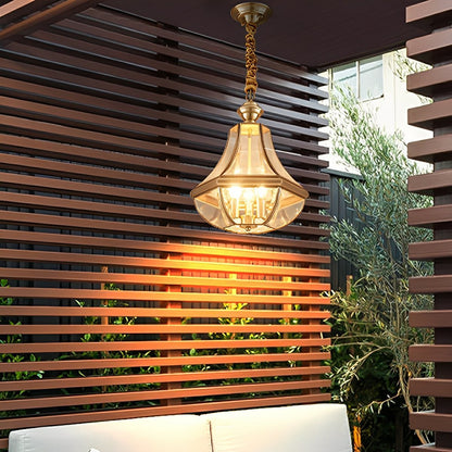 Waterproof Copper Luxury Diamond LED Outdoor Pandent Lights - Flare Shack
