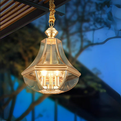 Waterproof Copper Luxury Diamond LED Outdoor Pandent Lights - Flare Shack