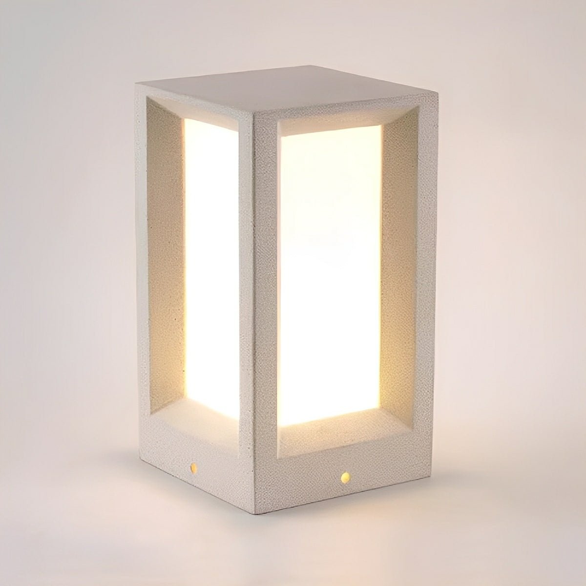 Waterproof Cubed Cement LED Outdoor Post Lights - Flare Shack