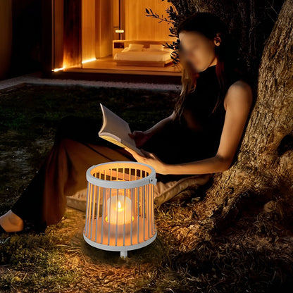 Waterproof Cylinder Outdoor Floor Lamps Hanging LED Candle Lanterns