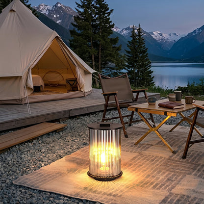 Waterproof Cylinder Outdoor Lantern Post Light Pathway Lighting - Flare Shack