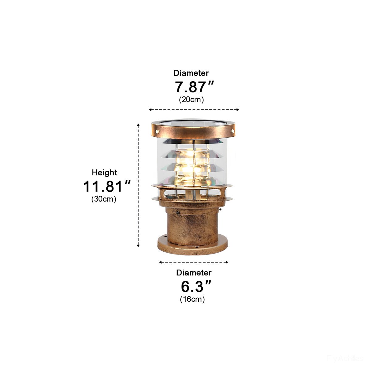 Waterproof Cylinder Tiered LED Outdoor Landscape Lighting