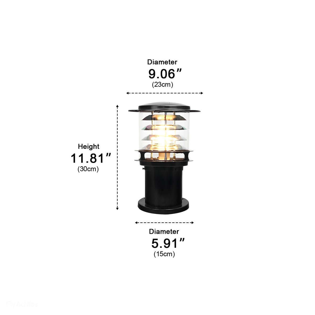 Waterproof Cylinder Tiered LED Outdoor Landscape Lighting