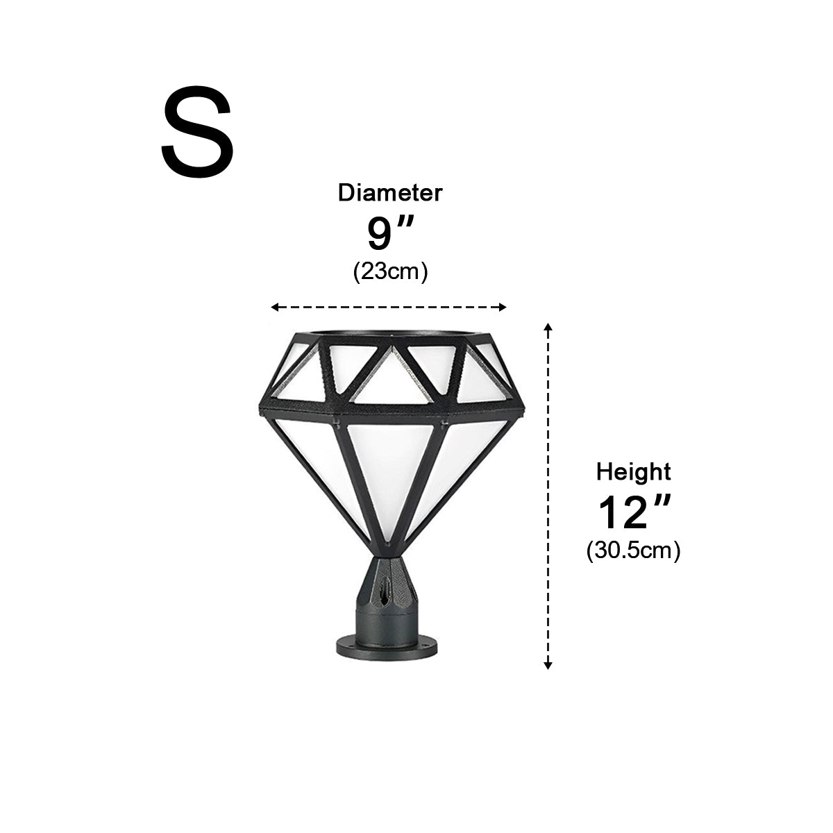 Waterproof Diamond Shape Post Cap Lights Fence Lighting