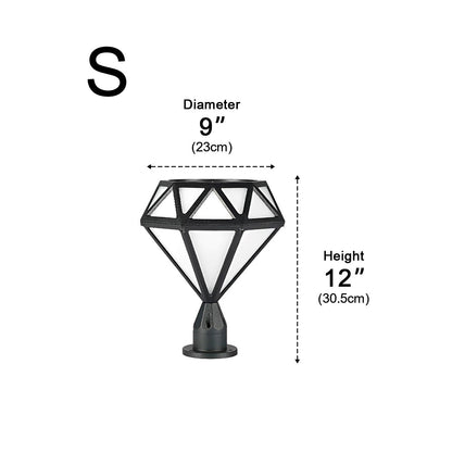 Waterproof Diamond Shape Post Cap Lights Fence Lighting