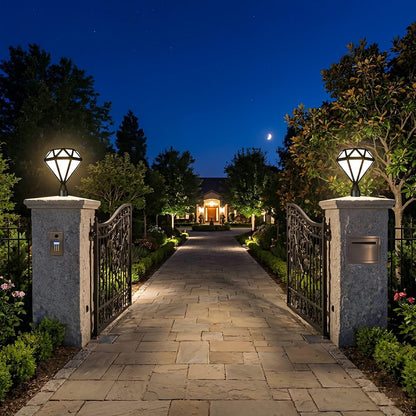 Waterproof Diamond Shape Post Cap Lights Fence Lighting - Flare Shack