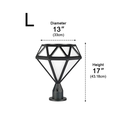 Waterproof Diamond Shape Post Cap Lights Fence Lighting