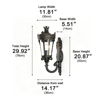 Waterproof European Mid-Century Outdoor Wall Light