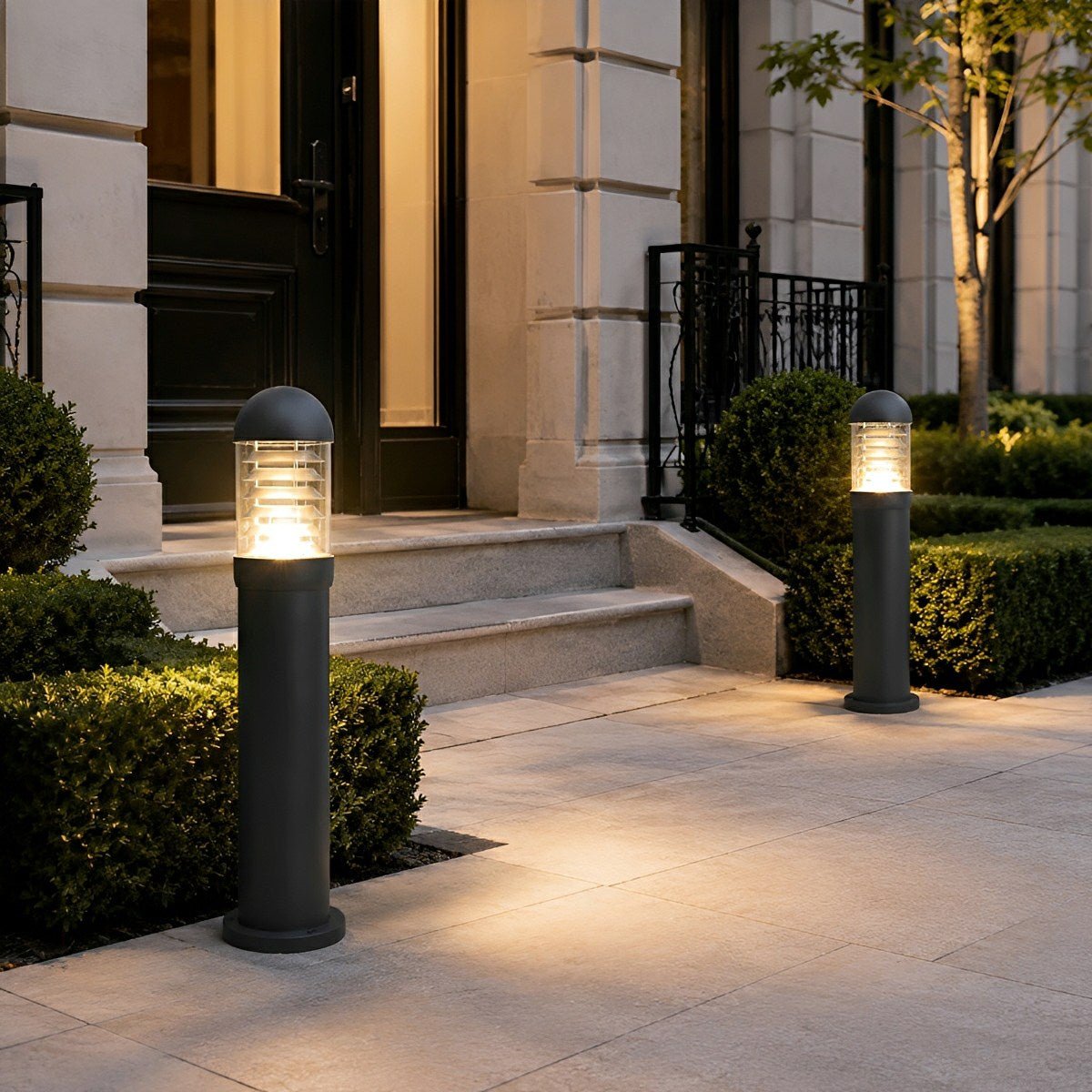 Waterproof Fence Patio Courtyard Park Yard  Aluminum Pillar Post Column Lamp