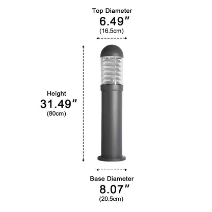 Waterproof Fence Patio Courtyard Park Yard  Aluminum Pillar Post Column Lamp