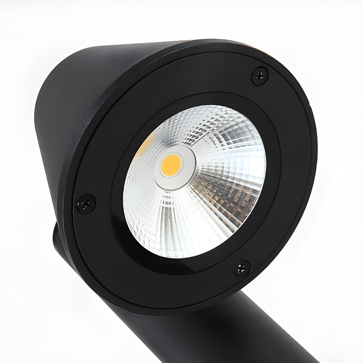 Waterproof Flash Black Modern Column Outdoor Street Pole Lights