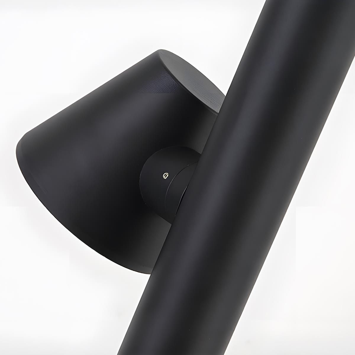 Waterproof Flash Black Modern Column Outdoor Street Pole Lights