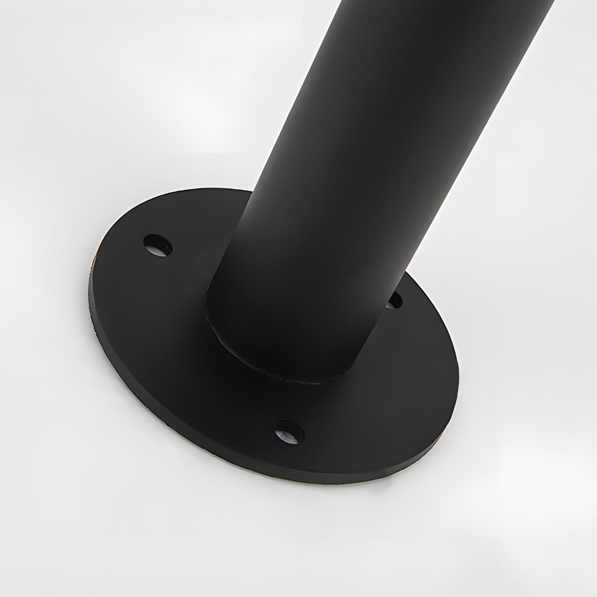 Waterproof Flash Black Modern Column Outdoor Street Pole Lights