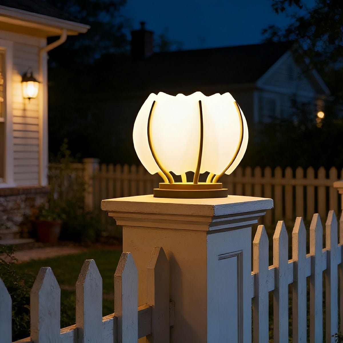 Waterproof Flower LED Outdoor Post Lights - Flare Shack
