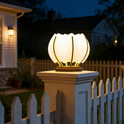 Waterproof Flower LED Outdoor Post Lights - Flare Shack