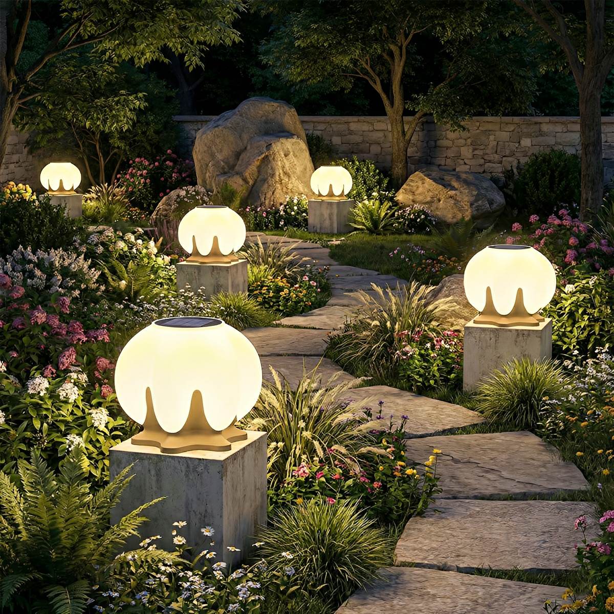 Waterproof Globe LED Outdoor Post Lights - Flare Shack