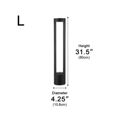 Waterproof Hollow Cylindrical Shaped LED Lamp Post Lights