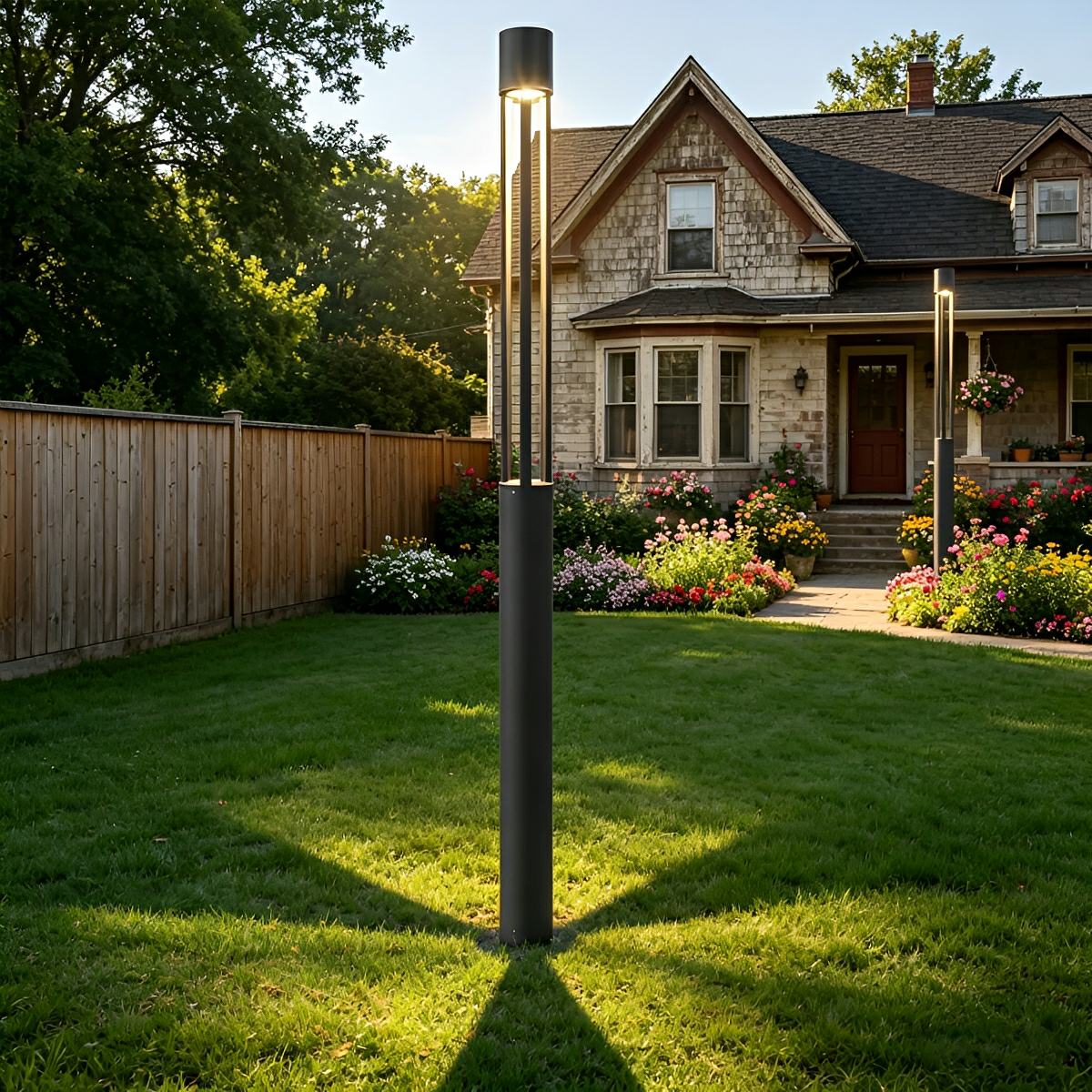 Waterproof LED High Pole Outdoor Post Light Pathway Lights - Flare Shack