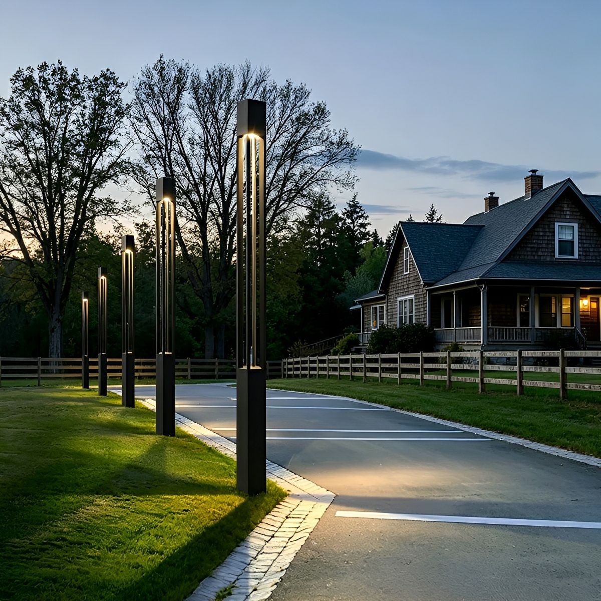 Waterproof LED High Pole Outdoor Post Light Pathway Lights - Flare Shack