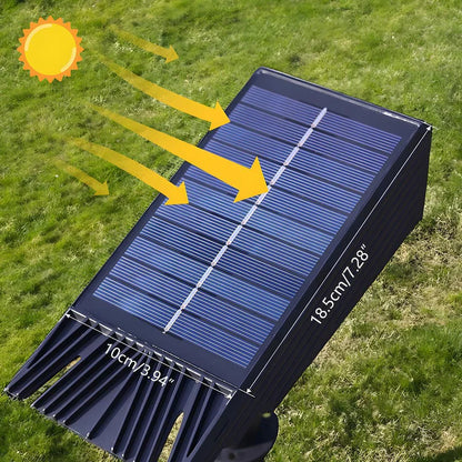 Waterproof LED Solar Multi-zoom Spot Light Landscape Lighting RGB