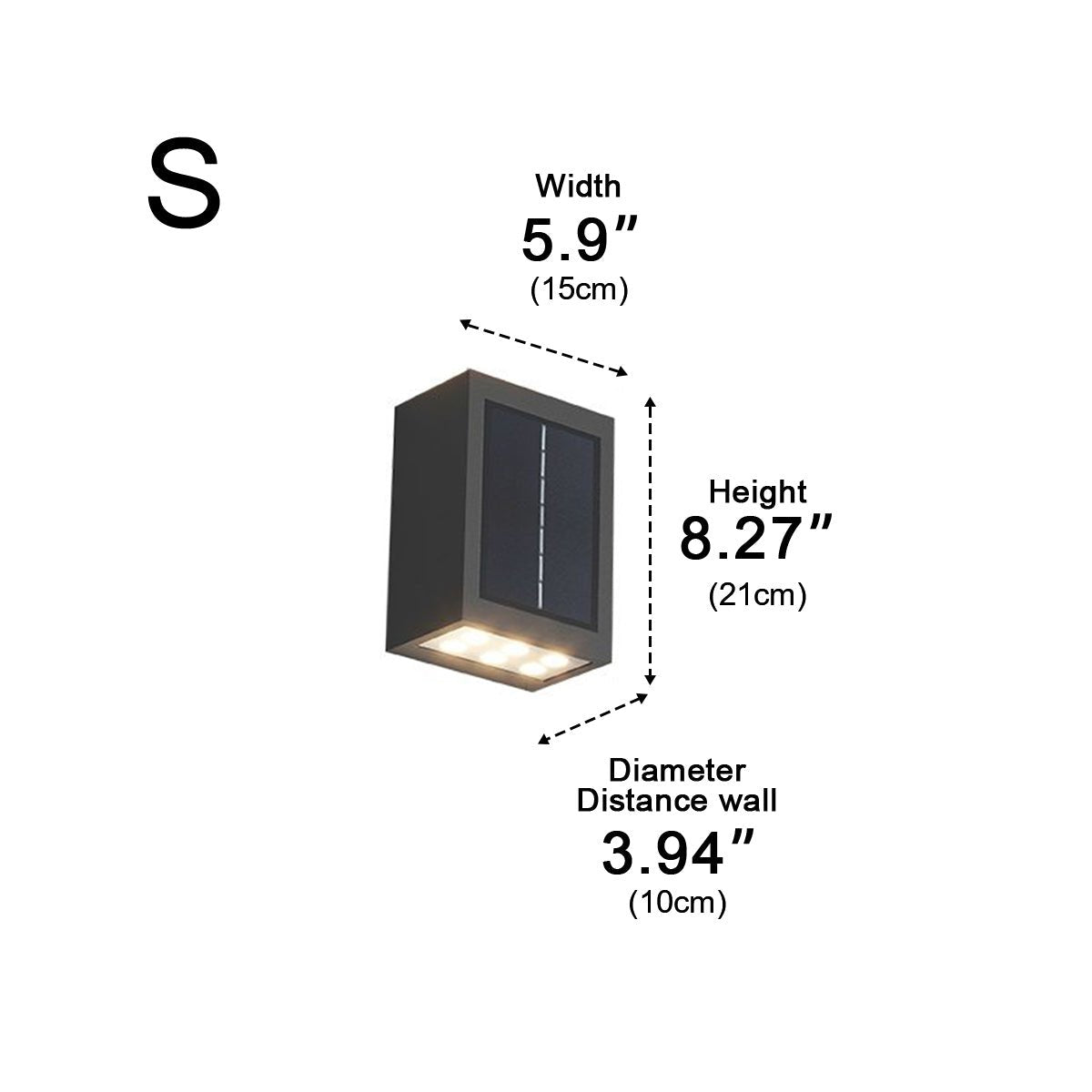 Waterproof LED Straight Wall Light