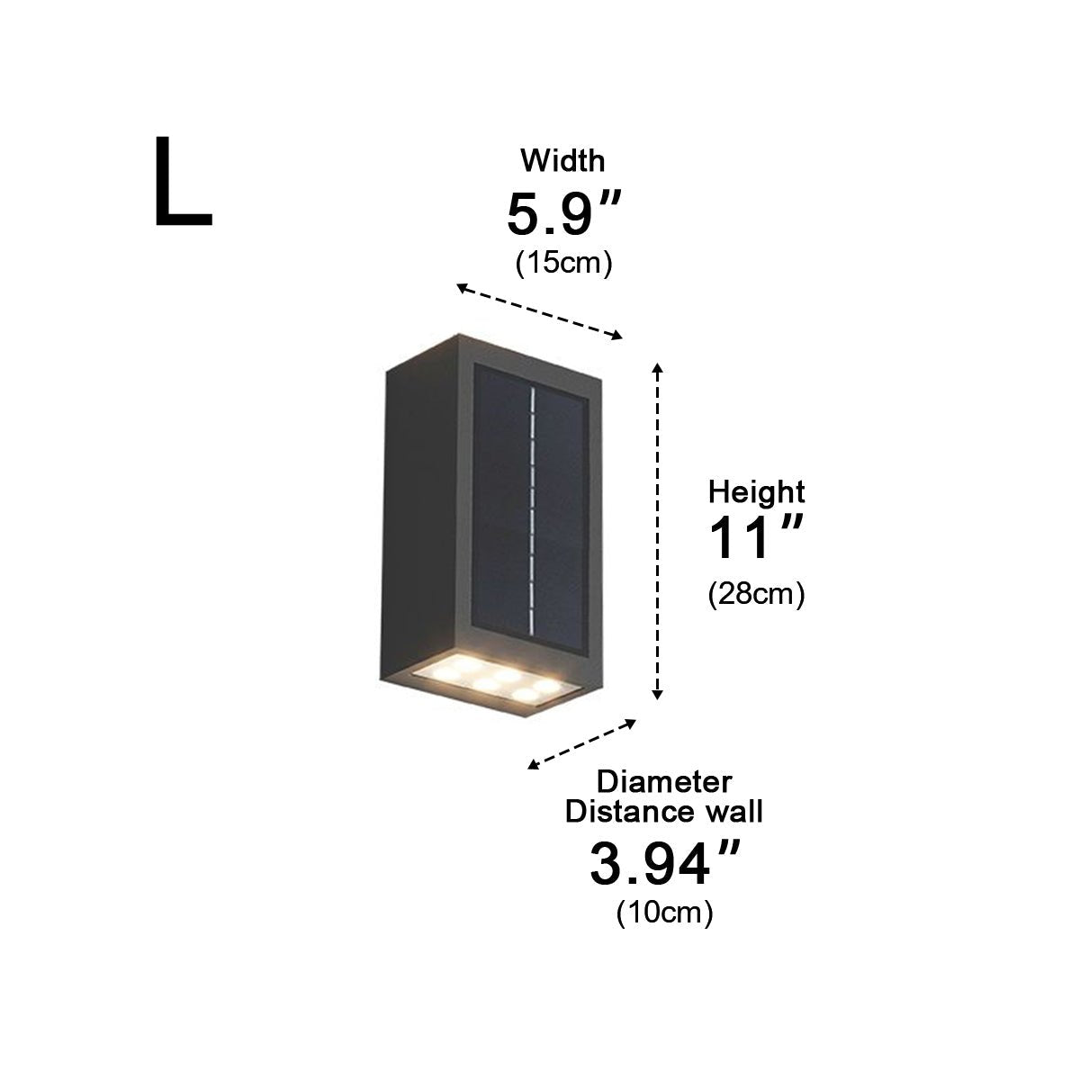 Waterproof LED Straight Wall Light